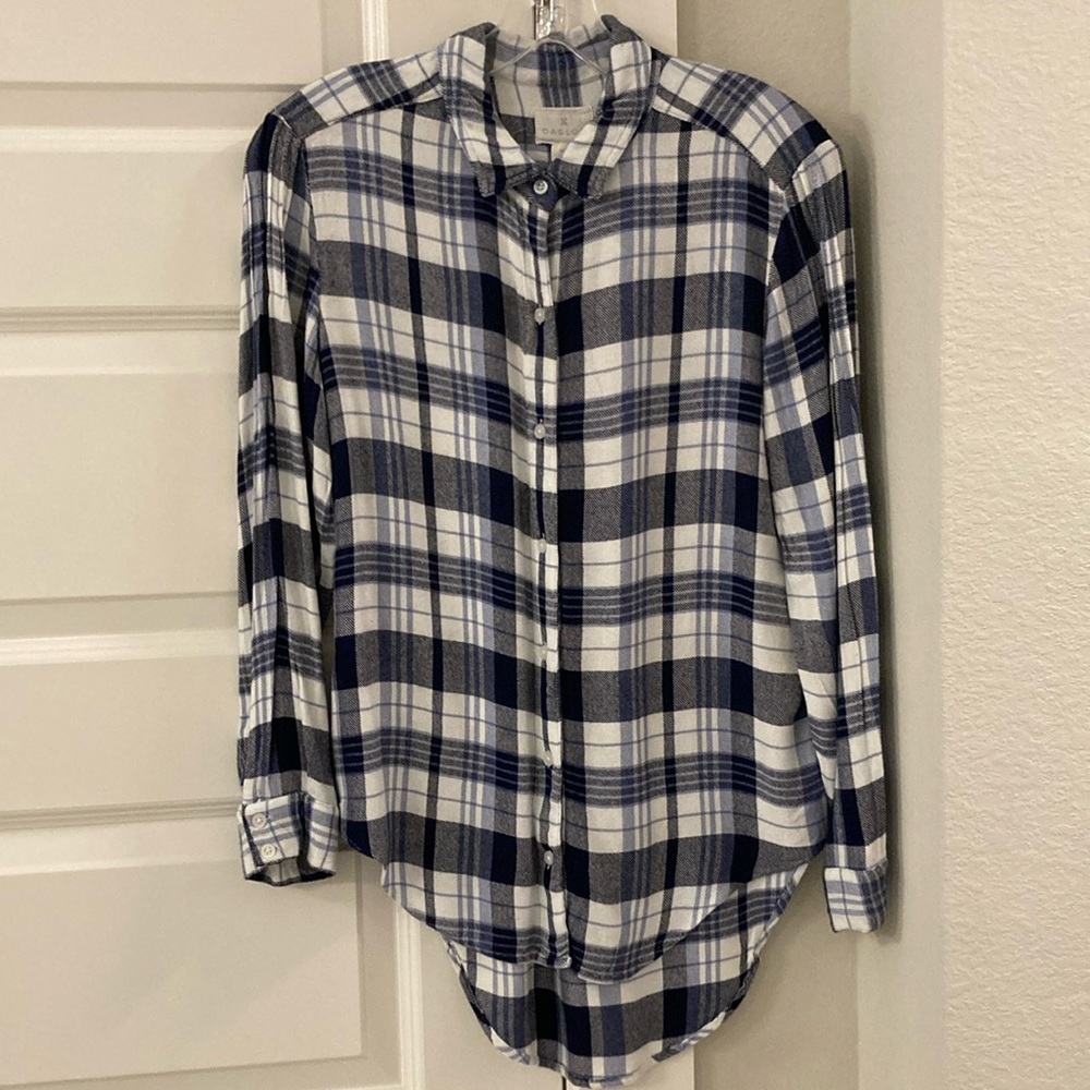 Caslon flannel button down